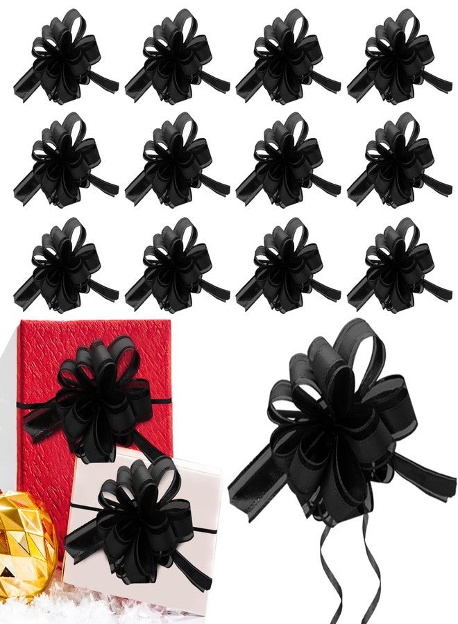 مجموعة من 20 قطعة من شرائط ربط سوداء بطول 5 بوصات، مثالية لتغليف الهدايا، وسلال الهدايا، وحفلات أعياد الميلاد، وسلال الزهور، وباقات الزهور، وتزيين المهرجانات. - Image 1